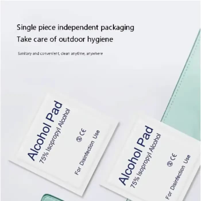 Lingettes désinfectantes en coton à 75 % d'alcool, jetables, pour le nettoyage des écrans de téléphone portable, des lunettes et des trous d'écouteurs