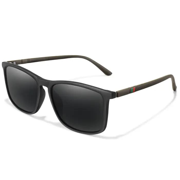 Lunettes de soleil carrées vintage polarisées pour hommes et femmes