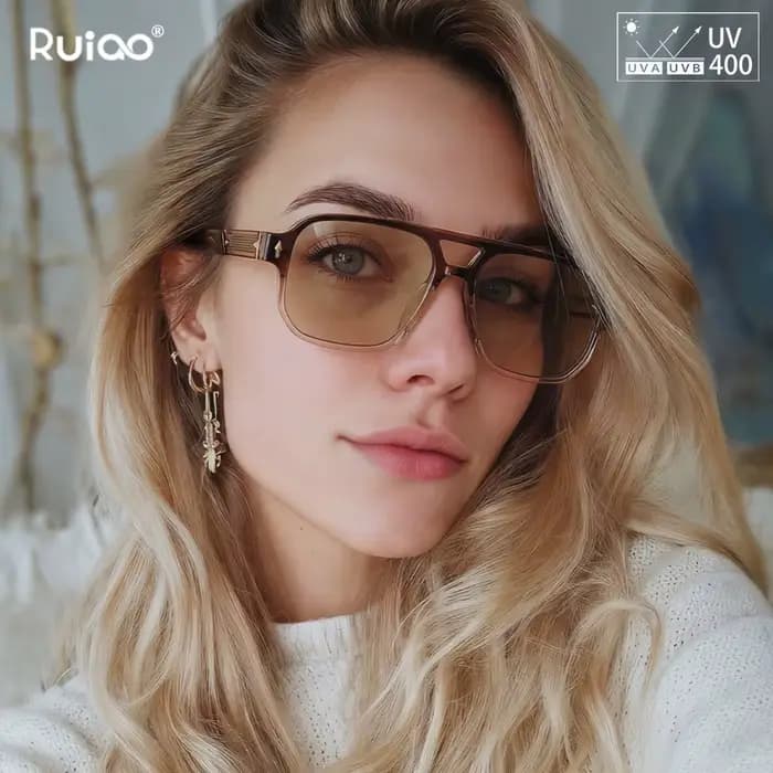 Lunettes de soleil rétro 2026 à monture transparente pour hommes et femmes
