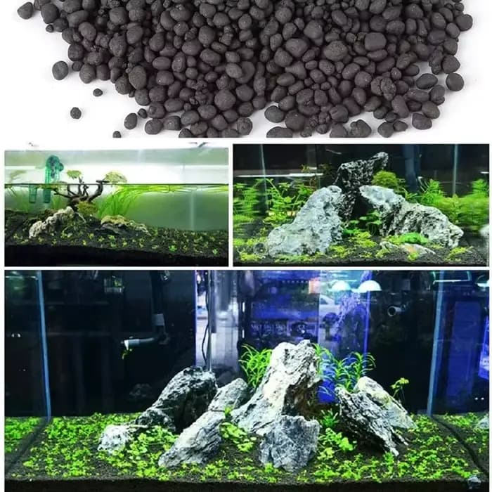 Substrat pour aquarium planté 500g, engrais, argile naturelle, gravier, substrat pour aquarium d'eau douce, sable