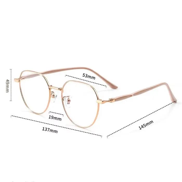 Lunettes de lecture presbyopes pour ordinateur en or rose