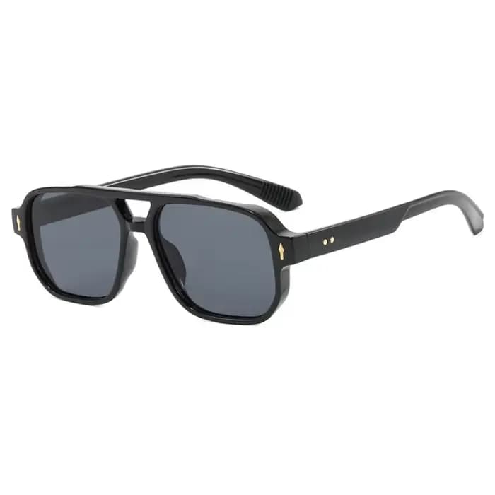 Marque de mode carré femmes hommes lunettes de soleil rétro Rivets