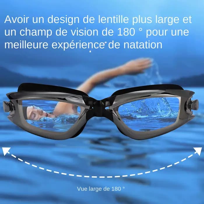 JSJM nouveau professionnel adulte Anti-buée Protection UV lentille hommes femmes lunettes de natation étanche réglable
