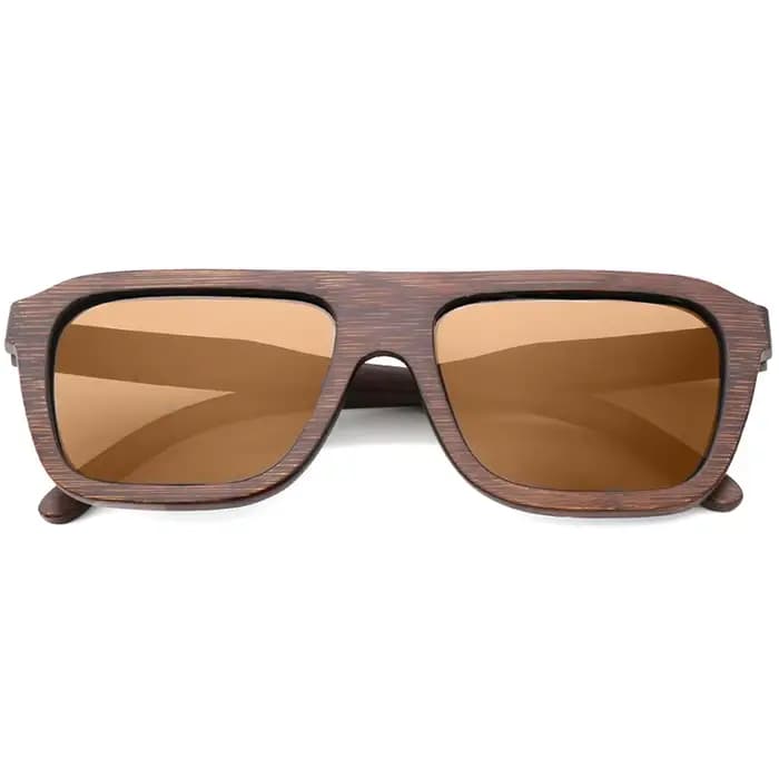 Lunettes de soleil rétro en bambou pour hommes et femmes