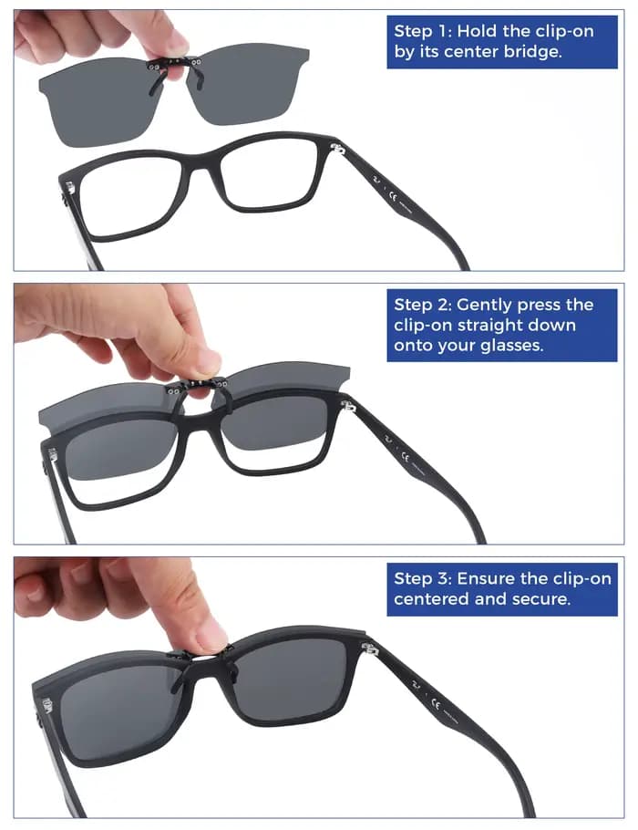 Rarayvix – lunettes de soleil polarisées à clipser
