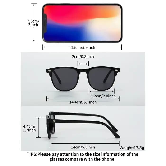 Ensemble de lunettes à monture carrée à la mode