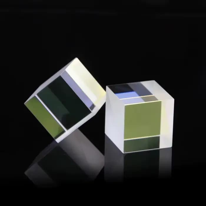 Diviseur de Faisceau Optique 20 * 20 * 20 mm Prisme de Division en Verre K9 Rapport Spectral 50%:50% avec Revêtement Anti-Reflet