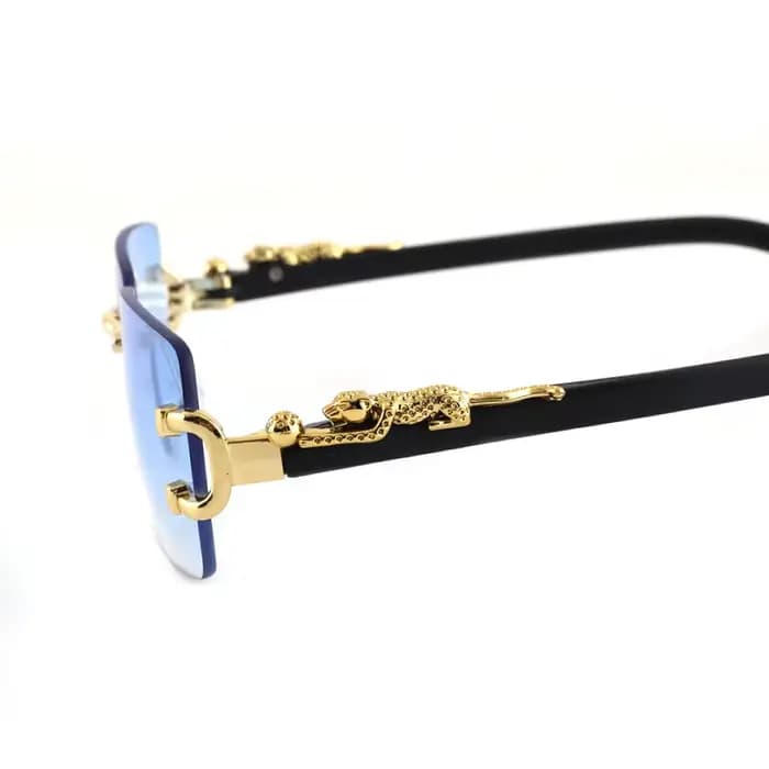 Lunettes de soleil rectangulaires personnalisées sans cadre pour femmes et hommes