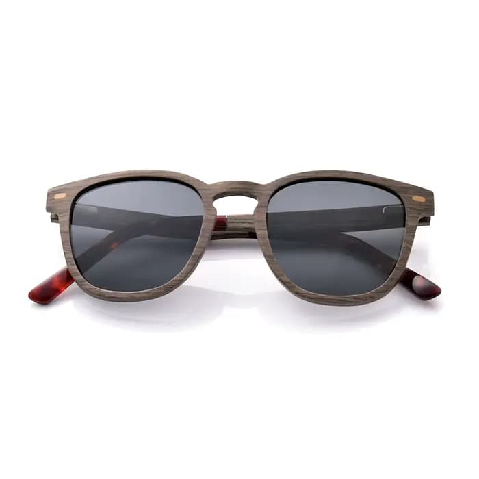 Lunettes de soleil tendance en bois de noyer pour femmes et hommes
