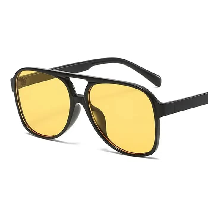 Lunettes de soleil vintage à double pont pour femme