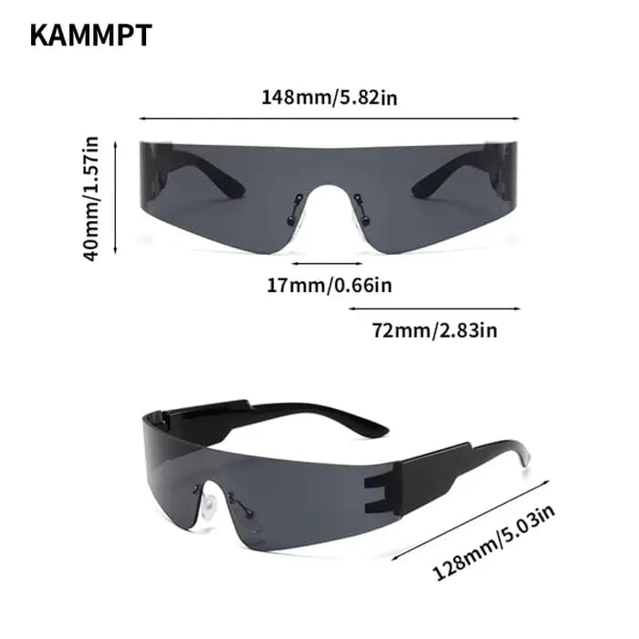 Lunettes de soleil une pièce pour hommes et femmes