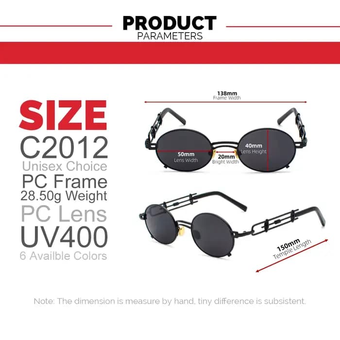 VIVIBEE Steampunk ovale petites femmes lunettes de soleil Punk or métal cadre refroidissement