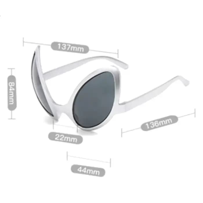 Lunettes de soleil amusantes Alien pour hommes et femmes