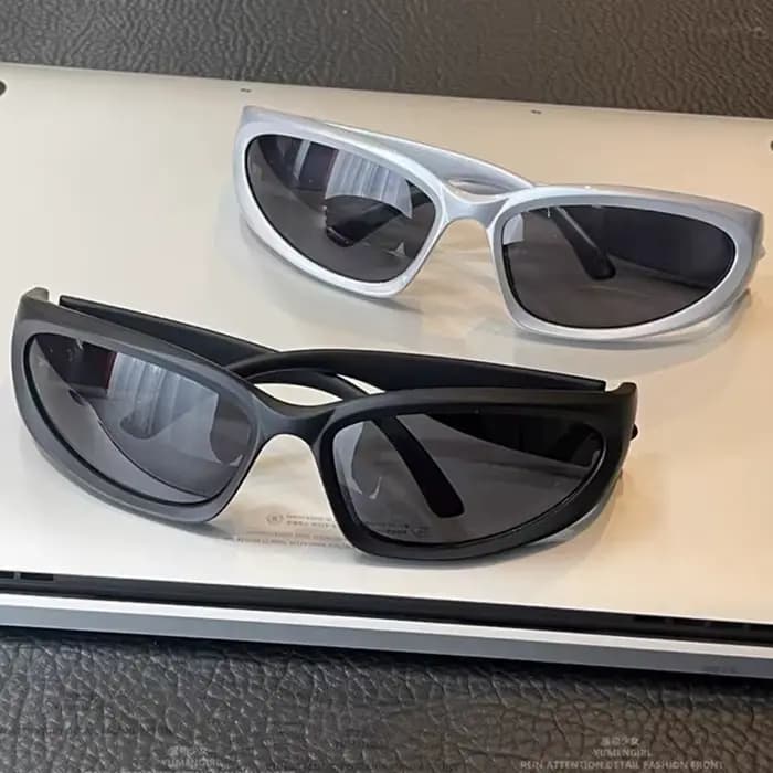 Nouveau Y2K sport Punk lunettes de soleil femmes marque concepteur carré