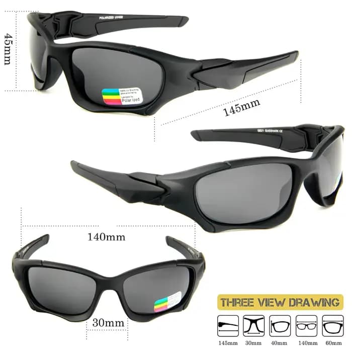 QUESHARK – lunettes de soleil ultralégères pour hommes et femmes