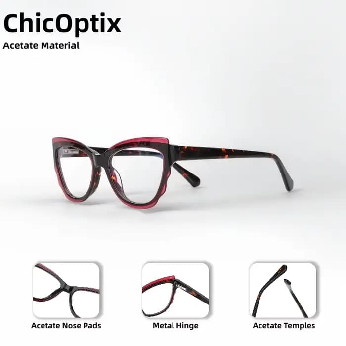 Lunettes œil de chat classiques en coquille de tortue pour femmes