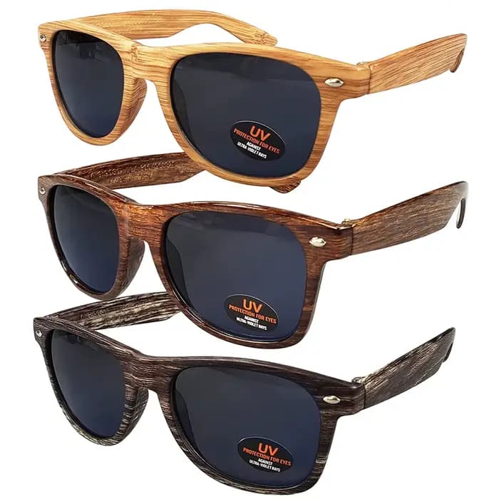 Lunettes de soleil rétro en bambou pour femmes