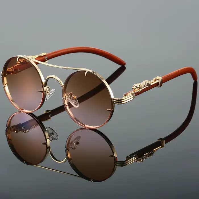 Lunettes de soleil rondes Vintage pour hommes et femmes