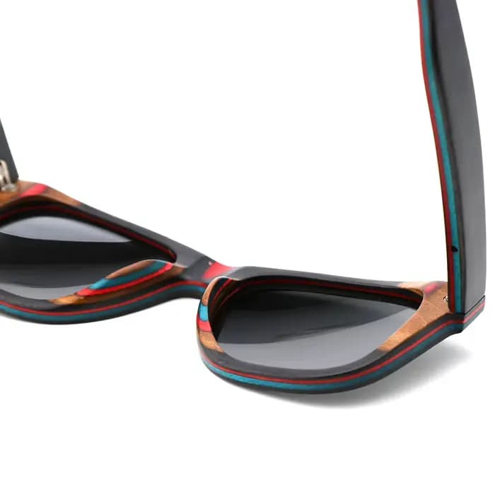 Lunettes de soleil polarisées UV400 en bambou faites à la main