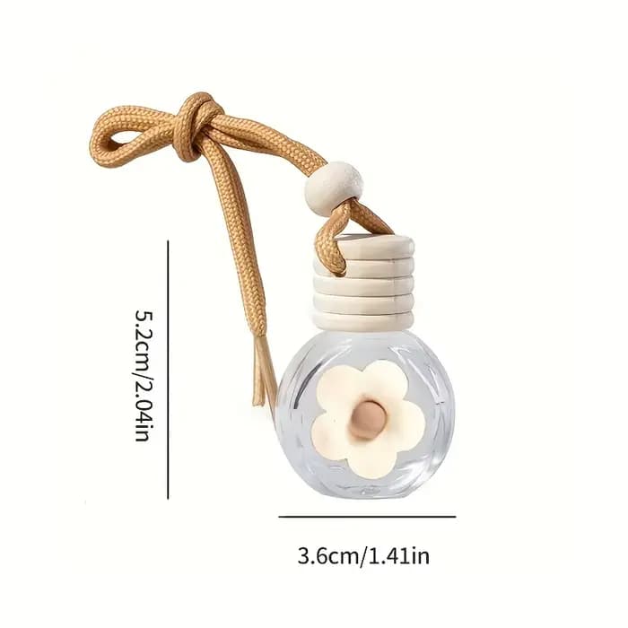 Bouteilles de parfum en verre vides, bouteille en verre suspendue pour voiture | Pendentif vide bouteille d'aromathérapie de parfum pendentif de bouteille de parfum de voiture Emp