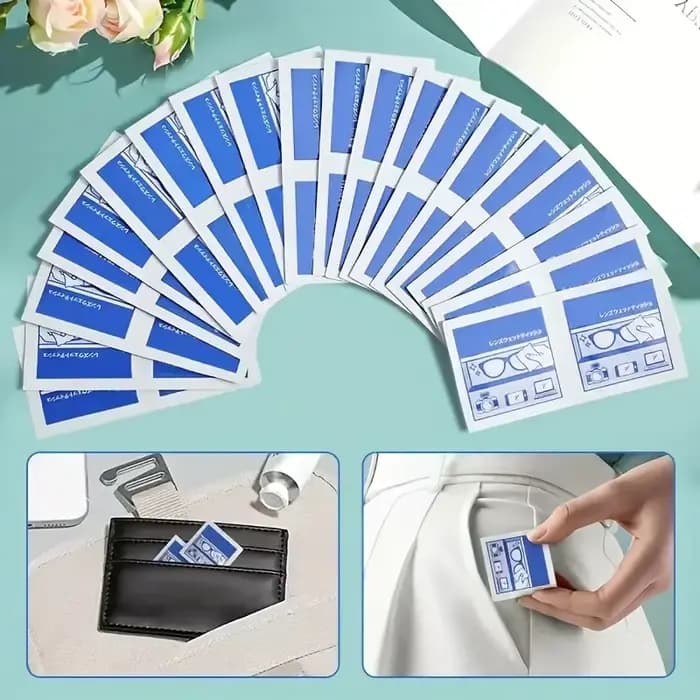 Lingettes nettoyantes jetables pour lunettes