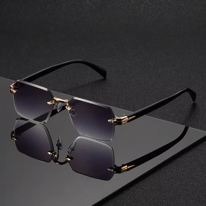 1 paire de lunettes carrées sans monture tendance