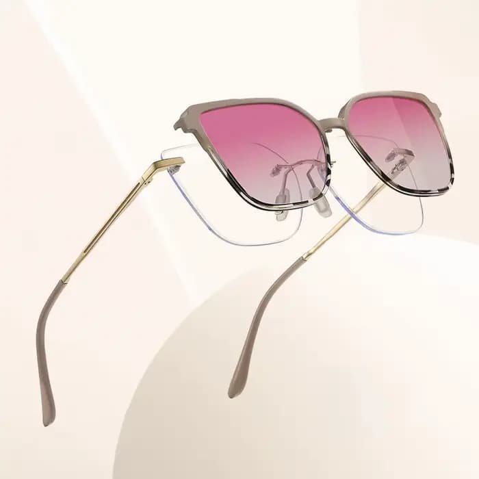 Monture de lunettes élégante en alliage sans