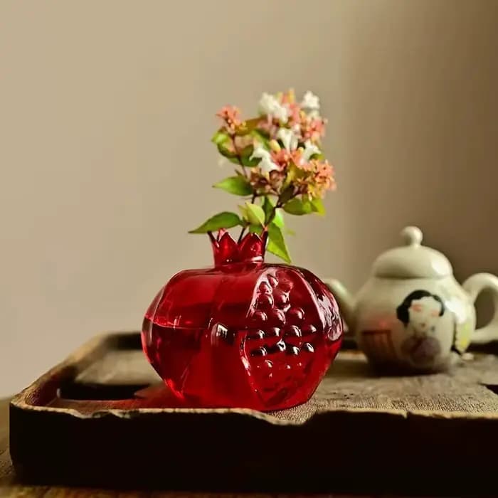 Vase à grenade créatif plante Terrarium hydroponique verre fleur séchée Vase salon salle à manger bureau Mini décoration artistique