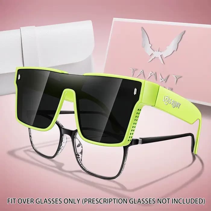 Lunettes de soleil carrées surdimensionnées pour hommes