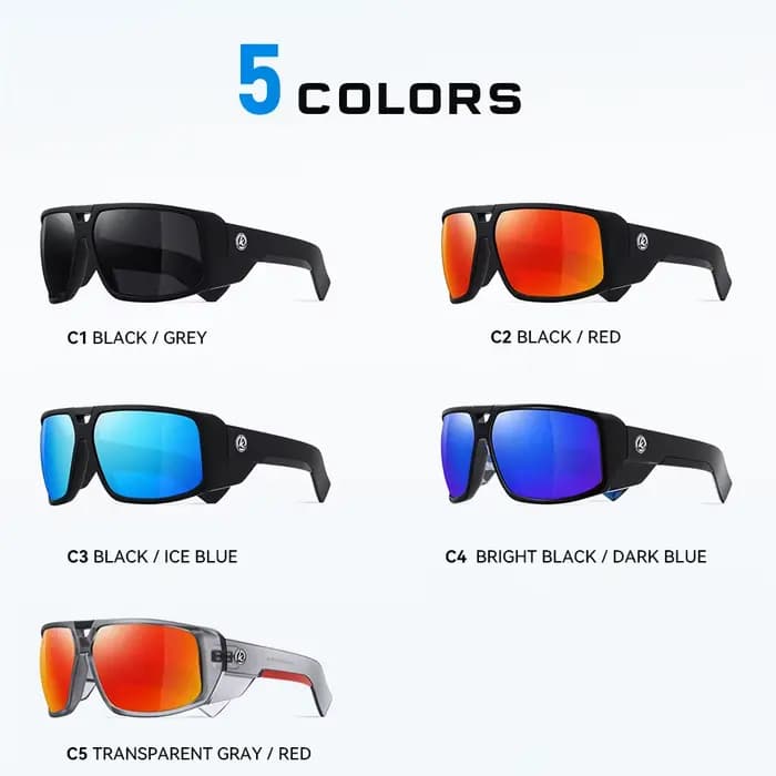 KDEAM Shield – lunettes de soleil polarisées carrées