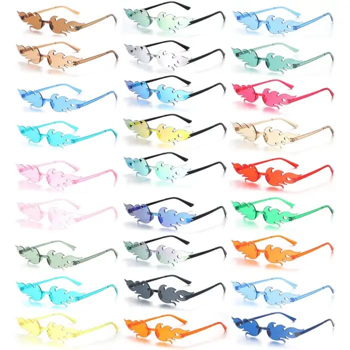 Lunettes de soleil flamme de feu