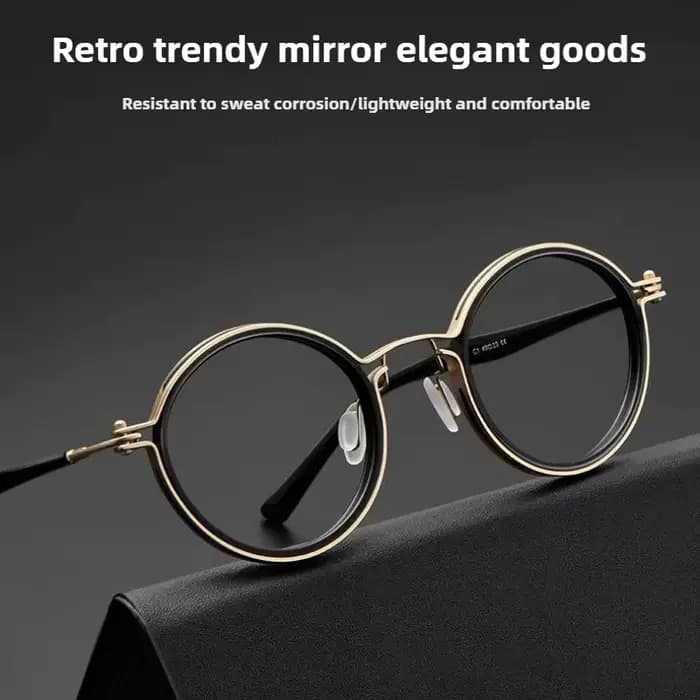 Monture de lunettes ronde classique pour hommes
