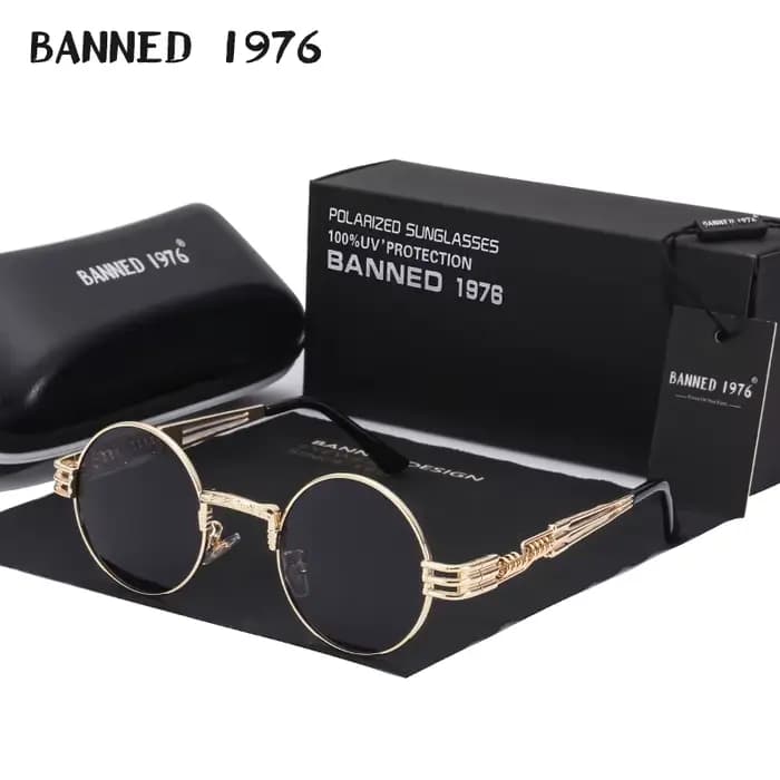 Lunettes de soleil Steampunk gothiques polarisées pour hommes et femmes