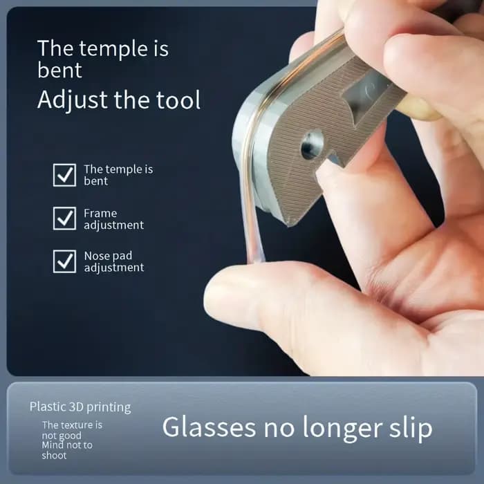Outil de pliage de bras de cadre de lunettes – Outil de réglage et de réparation de jambe de précision pour lunettes