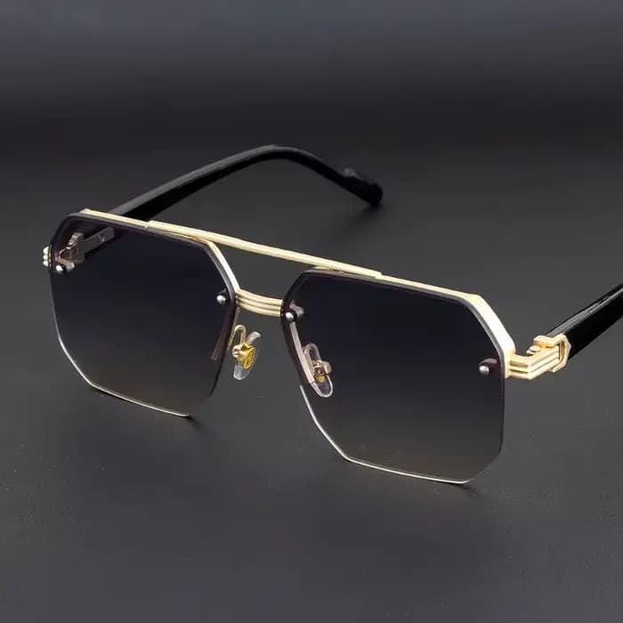 Lunettes de soleil métalliques pour hommes