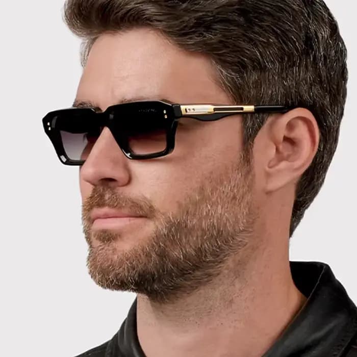Lunettes de soleil carrées pour hommes