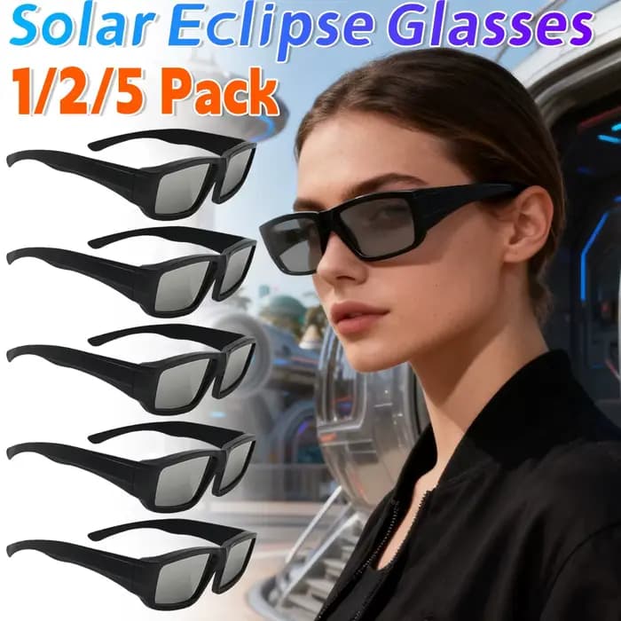 1/2/5 pièces lunettes d'éclipse solaire