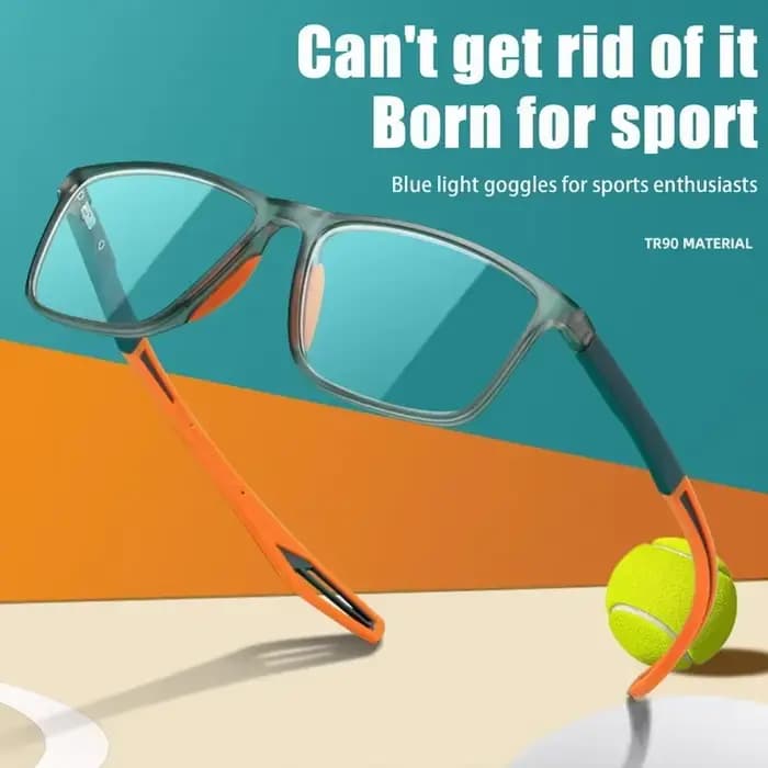 Lunettes de sport unisexes bloquant la lumière bleue, monture TR90 à la mode, pour myopie, lunettes transparentes pour hommes et femmes