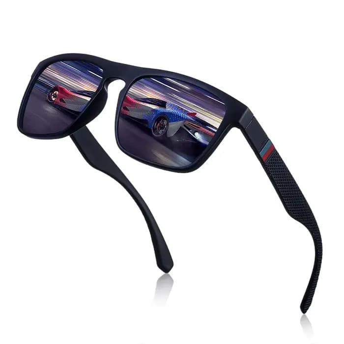 Ravenisa mode carré Vintage lunettes de soleil polarisées hommes femmes rétro conduite pêche