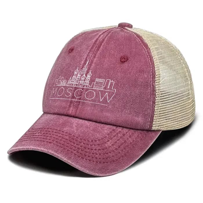 Chapeau de soleil imprimé Kremlin de Moscou