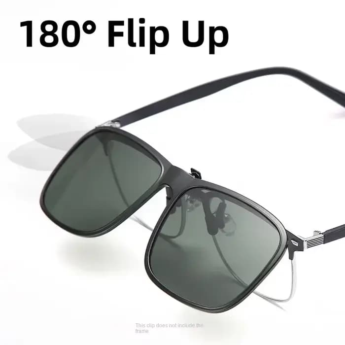 Lunettes de soleil polarisées à Clip rabattable pour la conduite