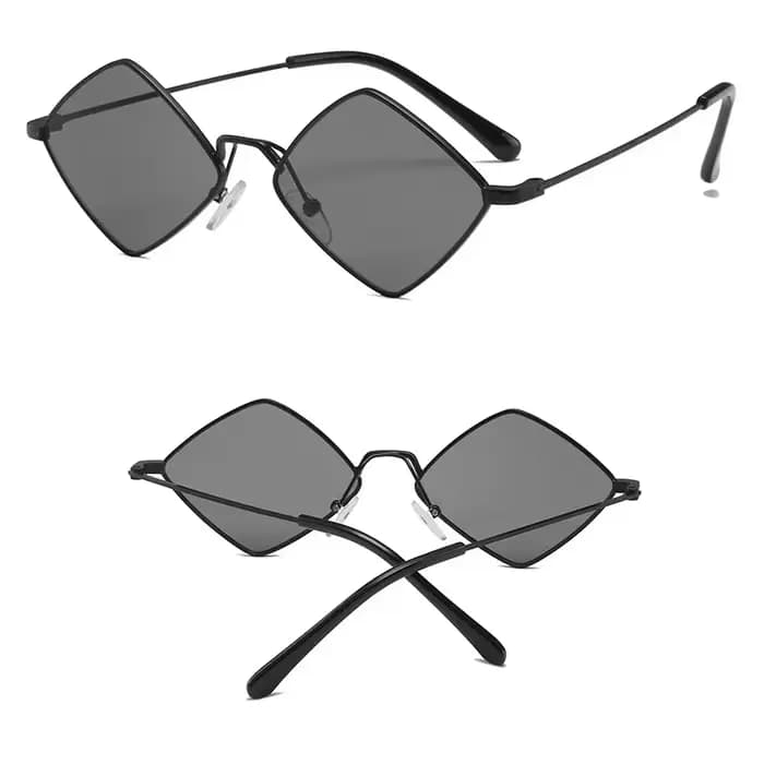 Lunettes de soleil polygonales hipster pour femmes