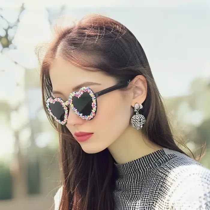 Lunettes de soleil vintage de luxe tendance