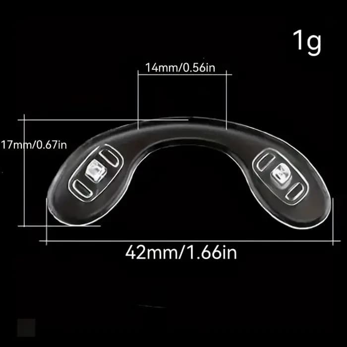 Plaquettes nasales pour lunettes en Silicone Ultra-doux