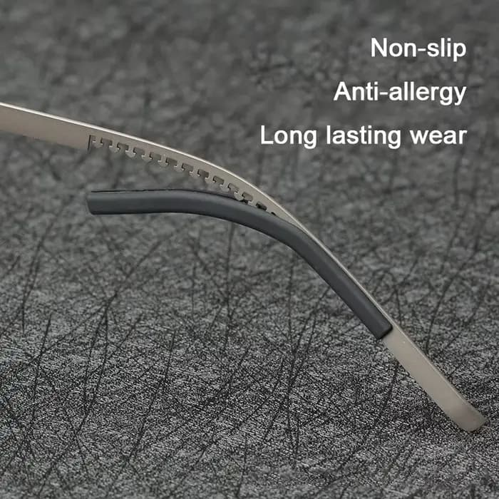 Marque de luxe Design sans vis 150 m de longueur lunettes cadre ultraléger pur titane Rectangle grandes
