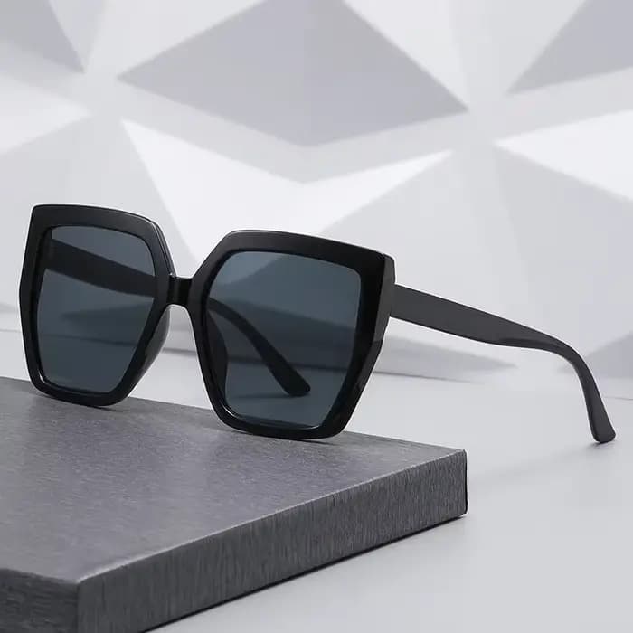 Respzed-Lunettes de soleil noires rétro pour femmes