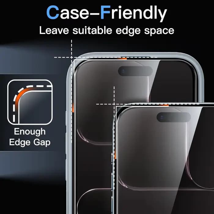 Version 2026 pour iPhone 17 Verre trempé à l'air