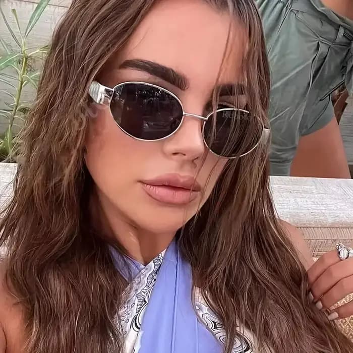 Lunettes de soleil ovales tendance pour femmes