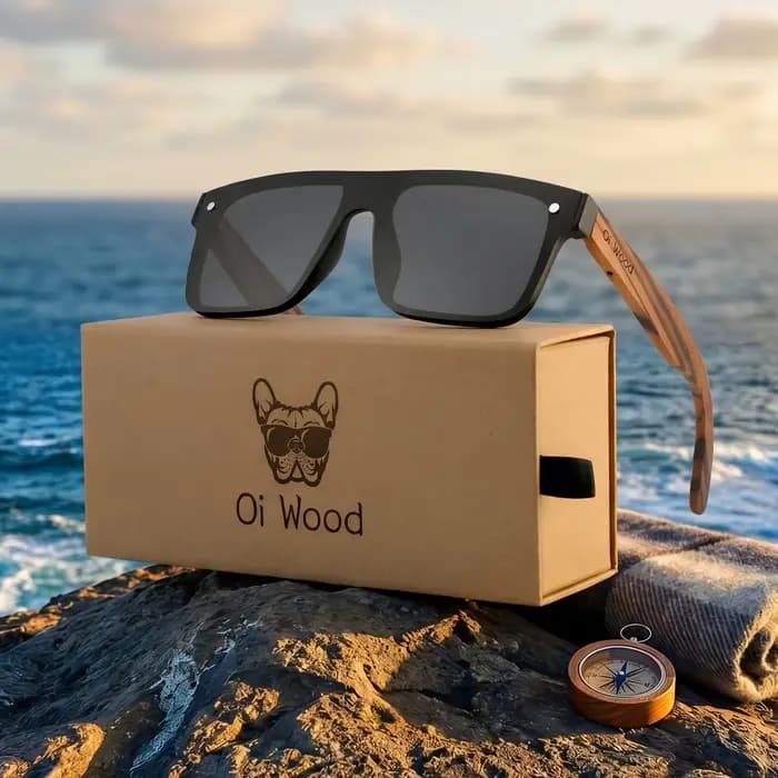 Lunettes de soleil Oi Wood pour hommes et femmes