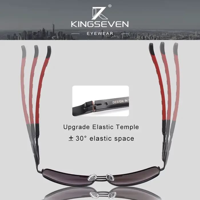 KINGSEVEN hommes Vintage aluminium lunettes de soleil polarisées marque classique